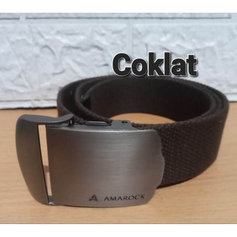 ikat Pinggang / Gesper Pria Canvas Katun Panjang 130 Cm