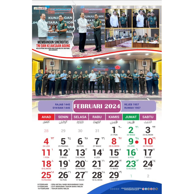 

Kalender Kejaksaan 2025