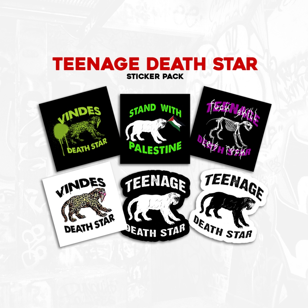 

Teenage Death Star - Sticker Pack | Stiker Band | Stiker helm | Stiker Laptop Stiker Asesthetic Stiker Band