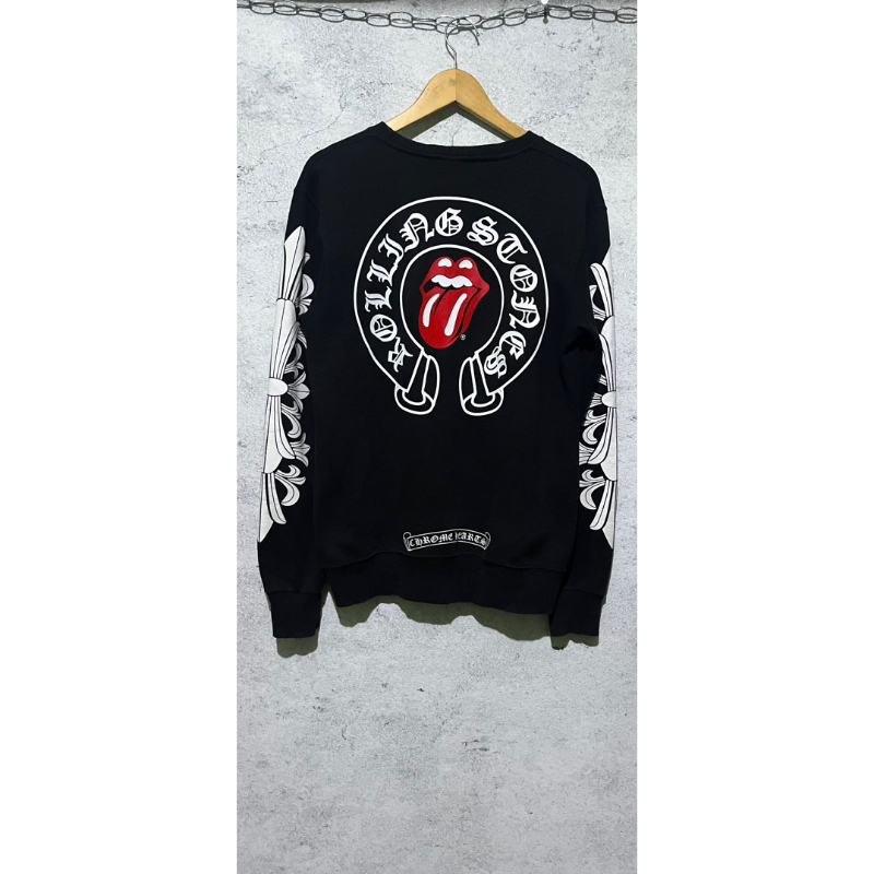 Chrome hearts x rolling stones sweater crewneck