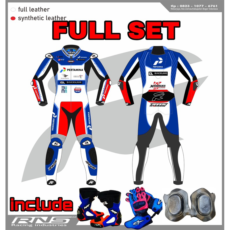 Wearpack Balap Road Race Baju Balap Motor Custome original RNS