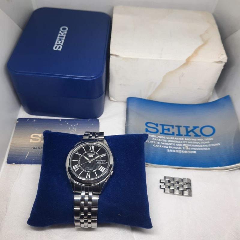 Seiko 5 Automatic SNKL35K1 Black Hitam SNKL35 7S26-03V0