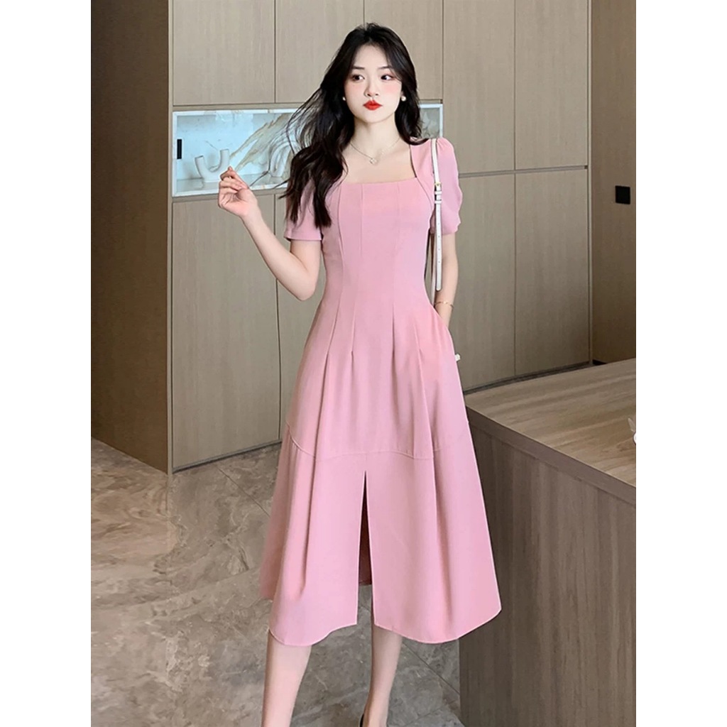 BIG PROMO EMITA BLOOM summer white midi dress kekinian baju putih natal pantai wanita muslimah