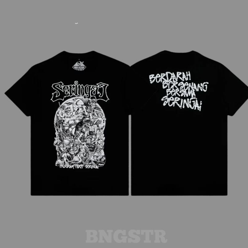 Tshirt - SERINGAI - PROGRAM PARTY | MECHA WOLF | MERXHANDISE | Catton Combad 24S