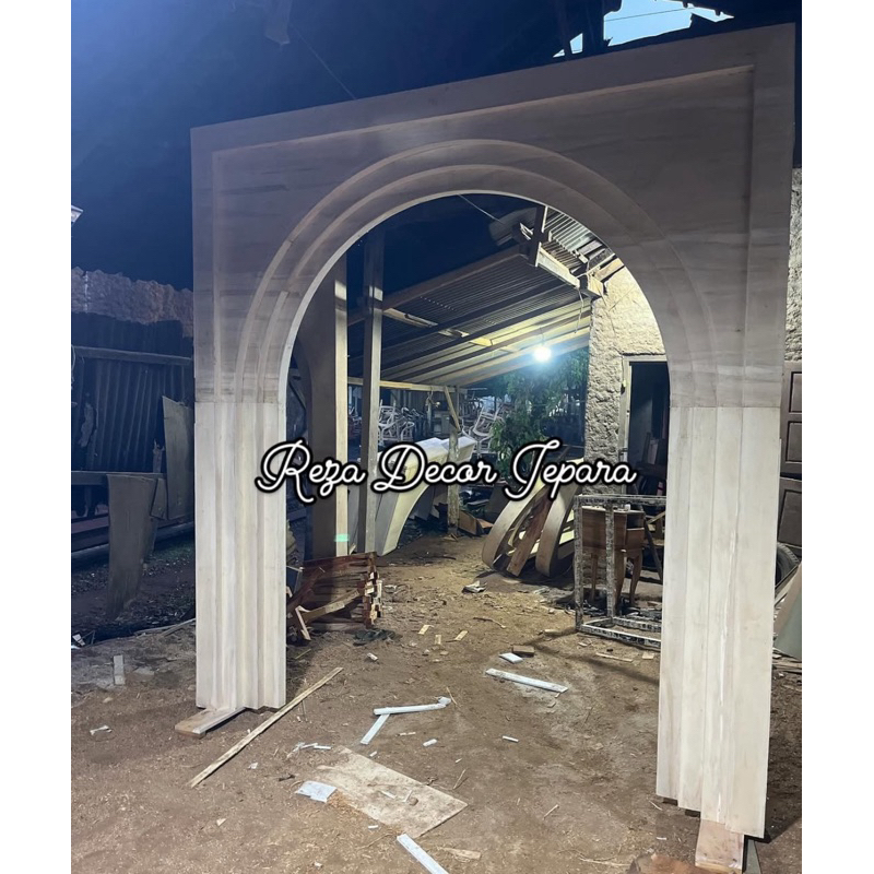 gate backdrop pelaminan / gate welcome / pintu masuk