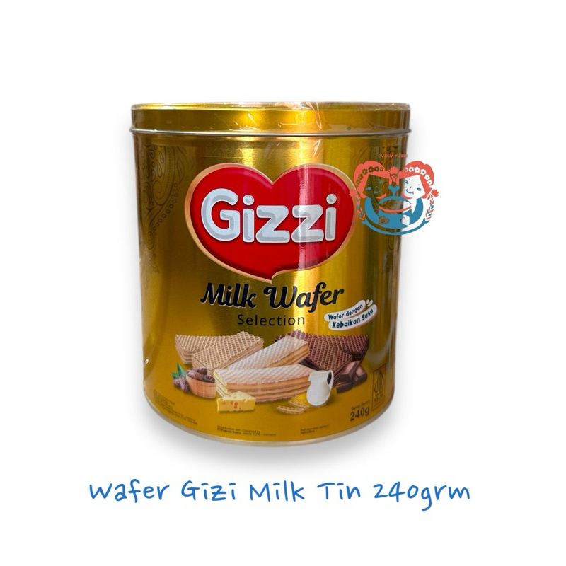 

Gizzi Wafer Kaleng Tin 240gr / kapal api u/ lebaran, parcel