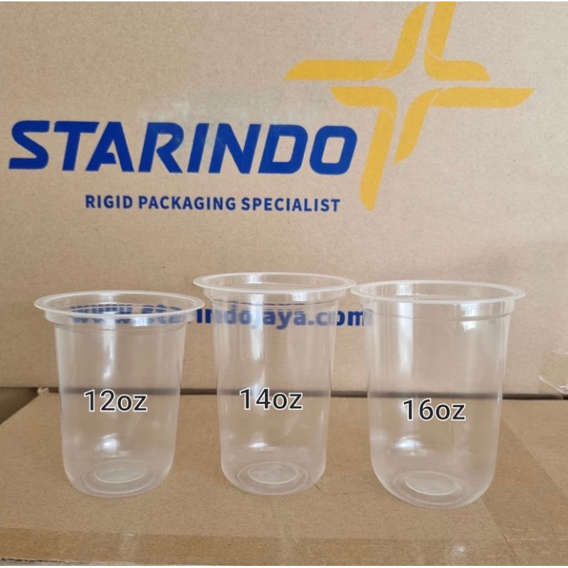 starindo cup oval 12oz berat 7gr