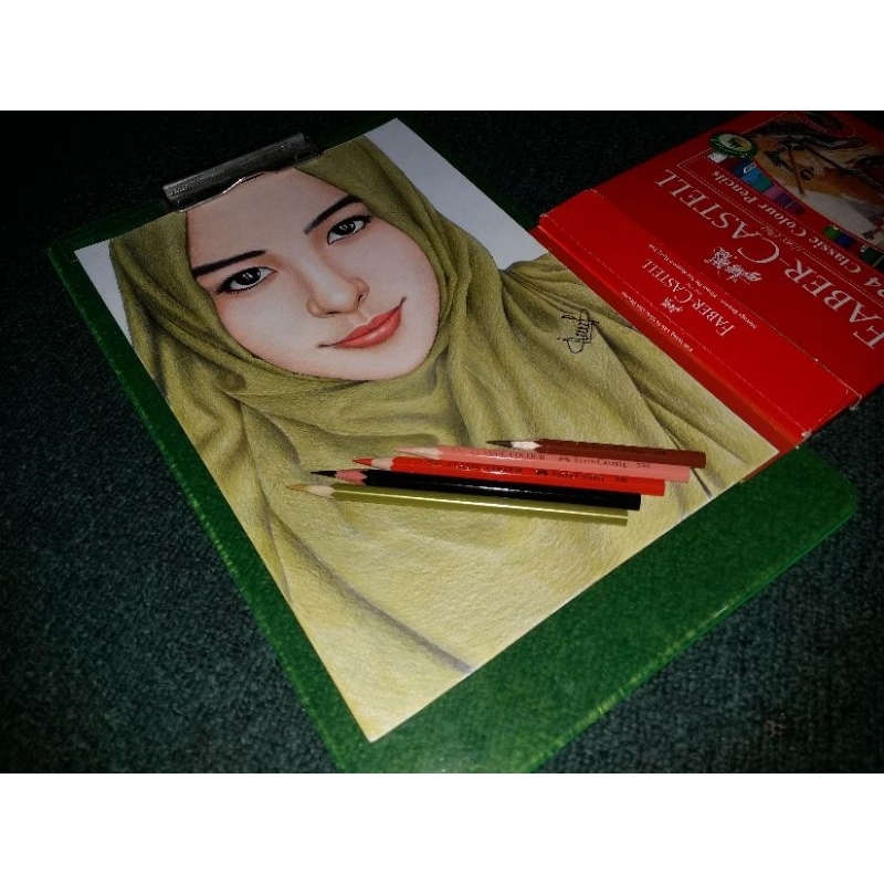 Lukis Wajah Pensil Warna A4