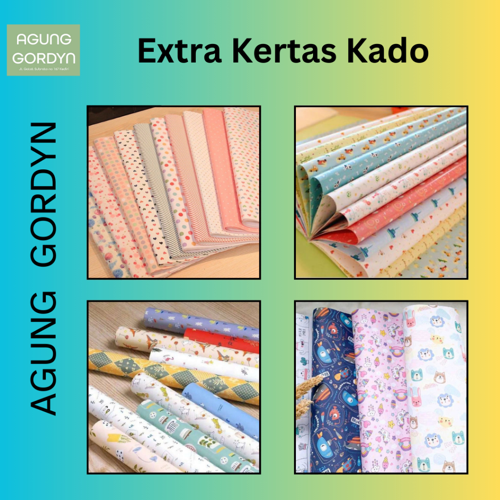 

EKSTRA BUNGKUS KERTAS KADO UNTUK PACKING TAMBAHAN