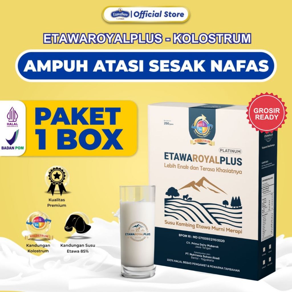 Etawaroyalplus– Susu Kambing Etawa Tingkatkan Kepadatan & Kesehatan Tulang Sendi Susu Anti Asam Urat