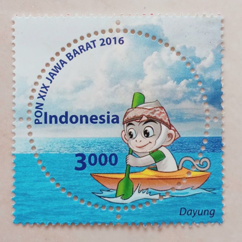 

(AD) Perangko Indonesia 2016 PON XIX -Dayung 3.000 rupiah Mint