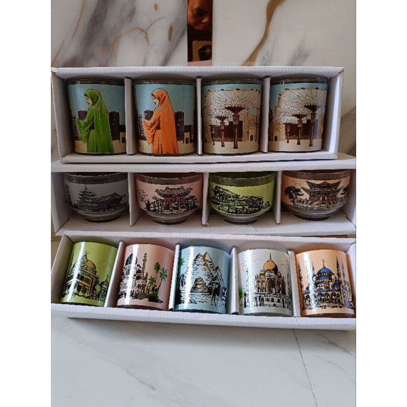 Gelas thumbler set motif lucu gelas hampers