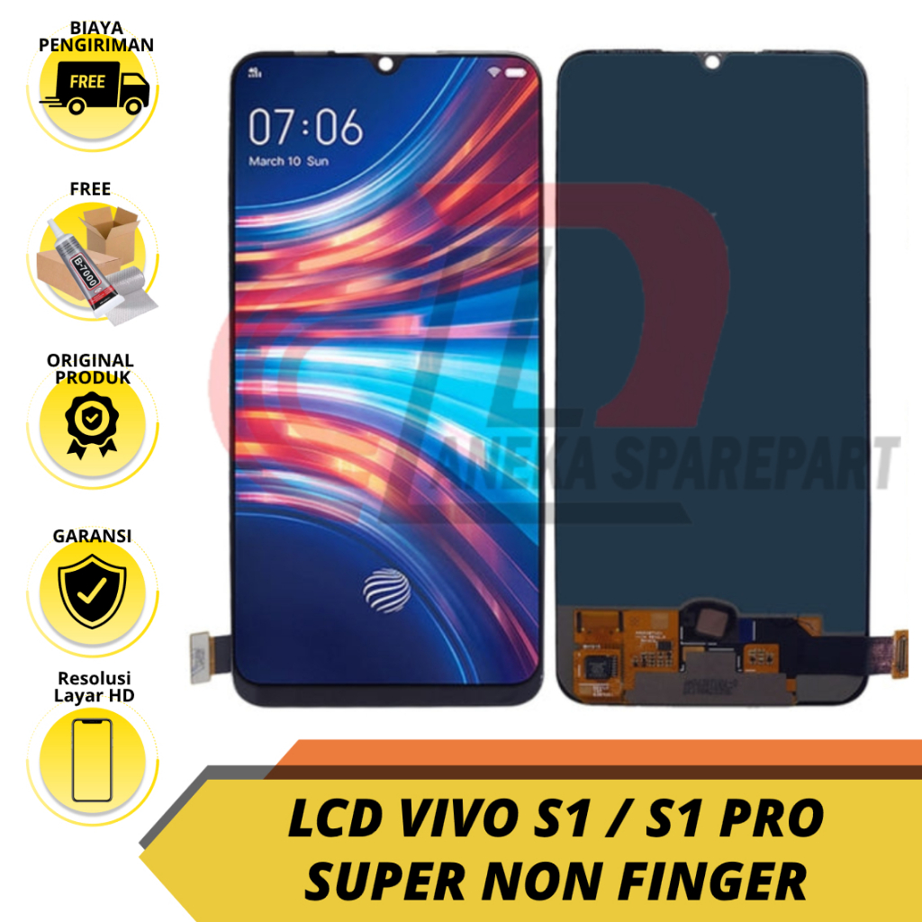 LCD TOUCHSCREEN VIVO S1 / S1 PRO FINGERPRINT ORIGINAL BERGARANSI / FREE PACKING