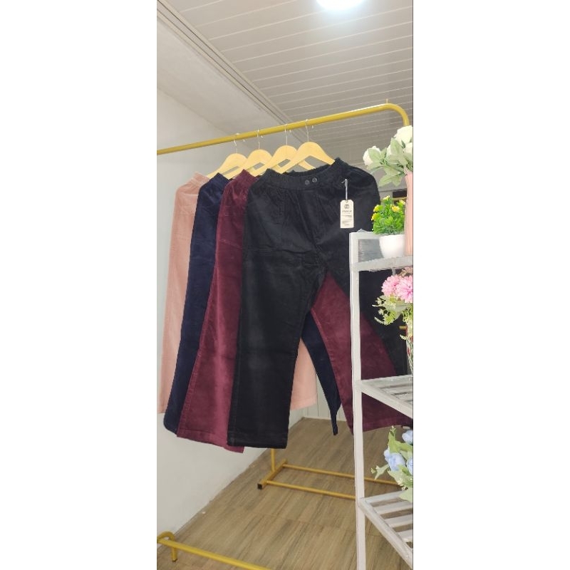 CELANA KULOT CORDUROY KOREA CANTIK KEKINIAN