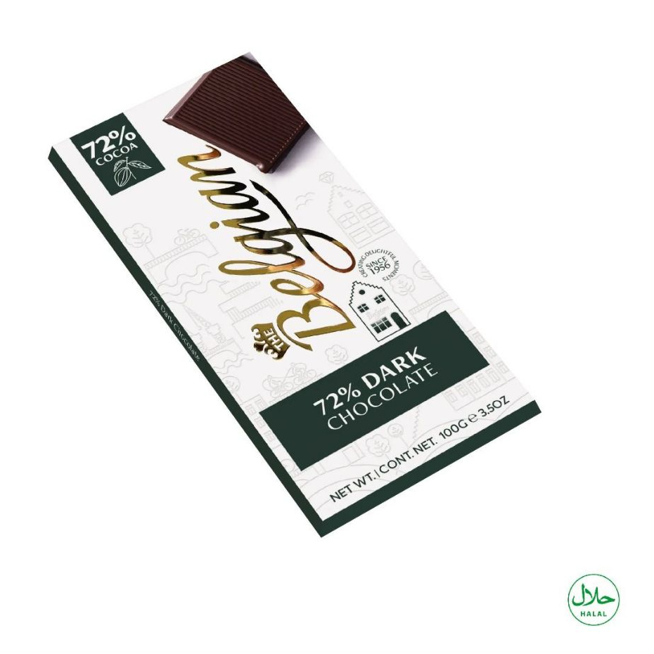 

The Belgian Dark Chocolate 72% 100 Gr 100Gr Bar