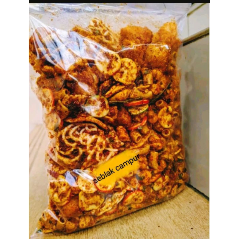 

Seblak campur viral pedas daun jeruk berat 500 gram
