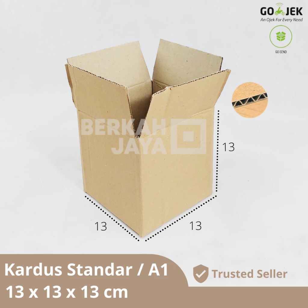 

Kardus karton uk. 13x13x13 cm Kotak Box ST untuk packing Souvenir 13 x 13 x 13 cm