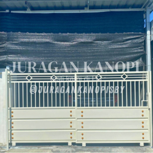 pintu pagar rumah minimalis / pagar besi hollow