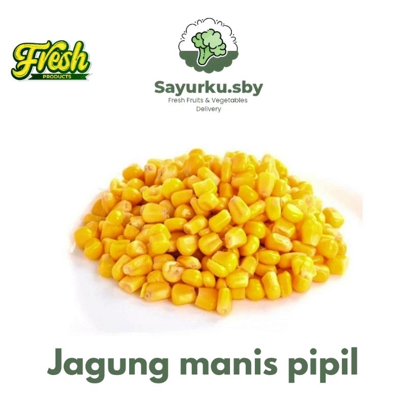 

Sayurku.sby (Bisa kirim instan) Jagung Manis Pipil FRESH Premium 1 PACK