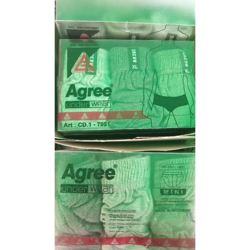 sempak agree polos isi 3