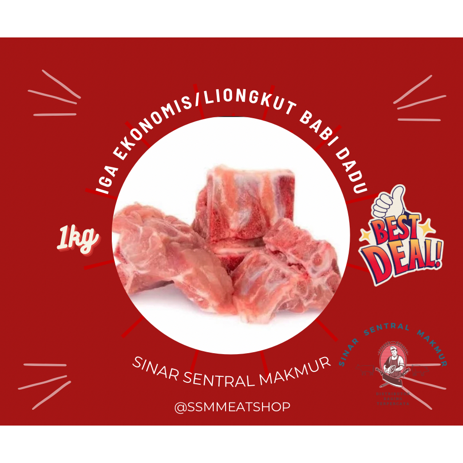 

DAGING BABI IGA EKONOMIS / TULANG PUNGGUNG/LIONGKUT 1KG