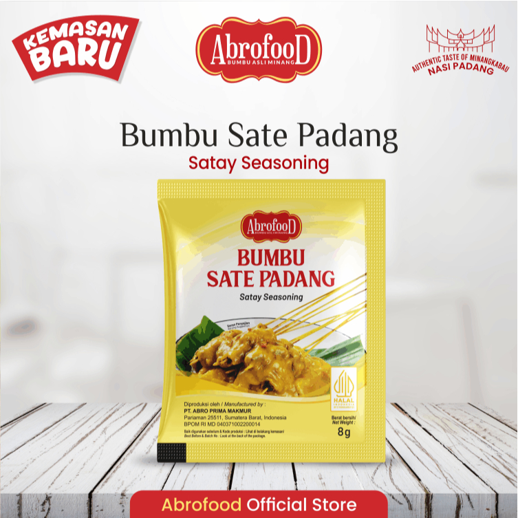 

Bumbu Sate Padang Abrofood 8 gr (Renteng)