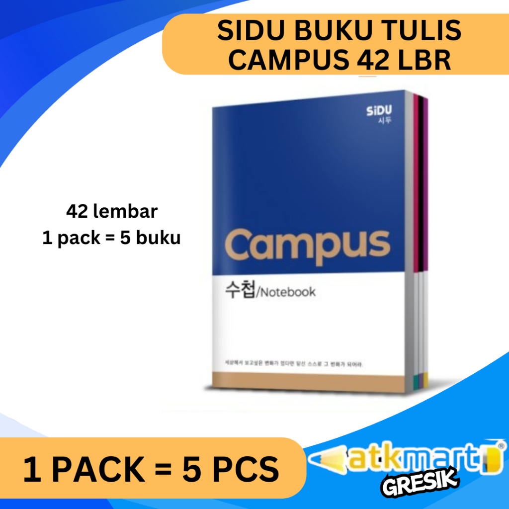 

SIDU BUKU TULIS CAMPUS 42 LBR / BUKU TULIS BESAR KULIAH SEKOLAH 42 LEMBAR