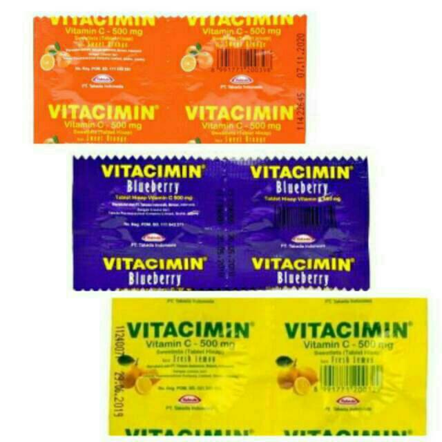 

Vitacimin/Xonce/Vicee Tablet Hisap Vitamin C Strip