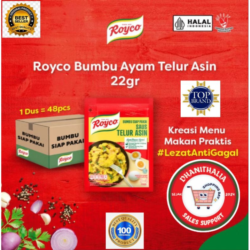 

[Termurah di Shopee] Royco Bumbu Instan Ayam Saus Telur Asin 22 g