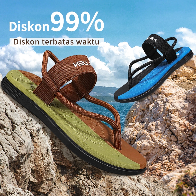 sandal gunung pria sandal pria terbaru 2025 sandal tali pria sandal outdoor pria karet anti licin