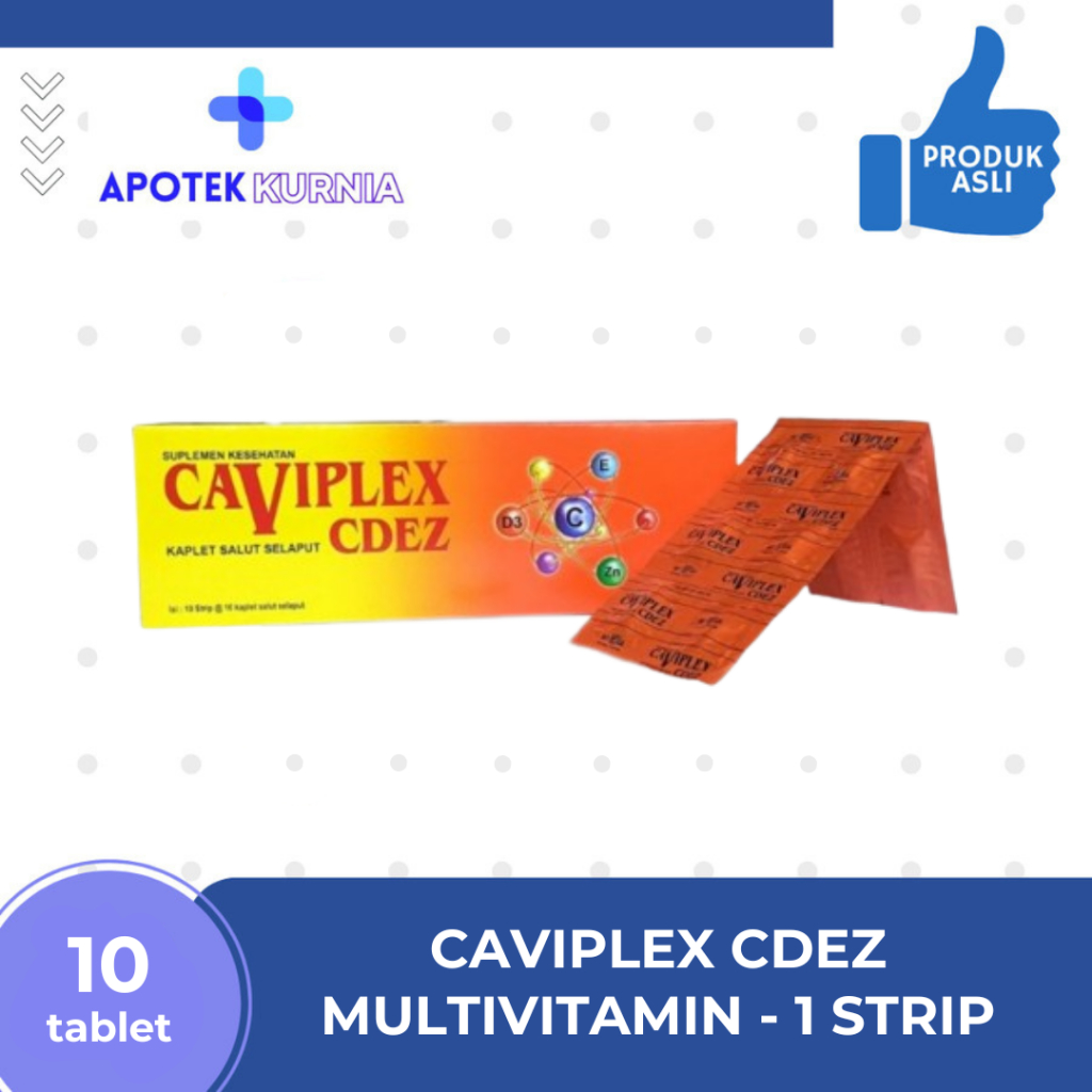 CAVIPLEX CDEZ - MULTIVITAMIN - 1 STRIP @10 TABLET