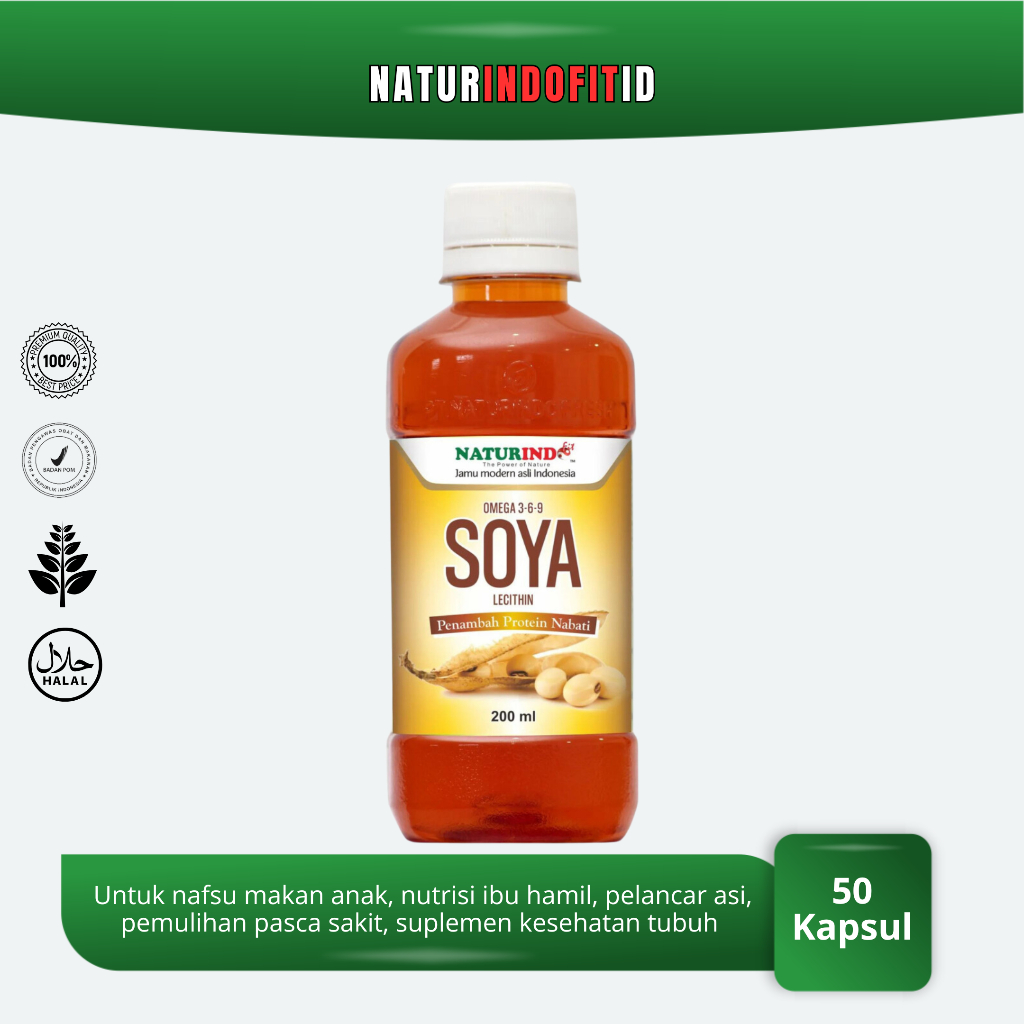 Naturindo Fit - Soya Omega 3 6 9 Sirup