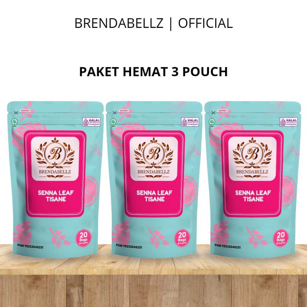 

Brendabellz - Senna Leaf Tisane - Teh Detox - Teh Pelangsing - Teh Herbal - Teh Diet - 3 Pouch