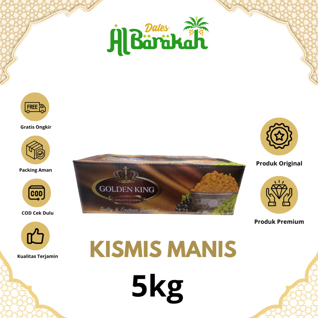 

Kismis Manis Golden King 10kg