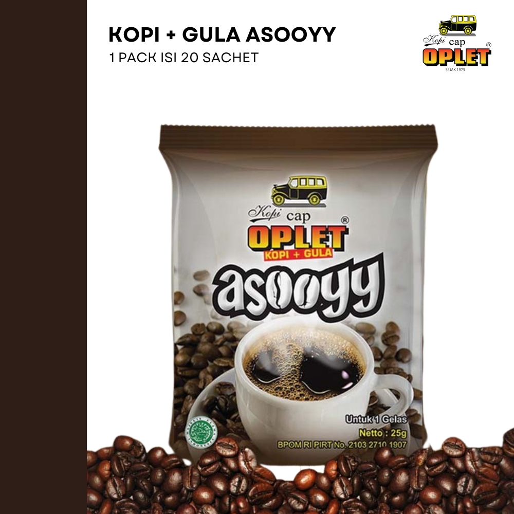

OPLET ASOOYY - Kopi Gula Asooyy - 1 Pack (20 x 22 Gram)