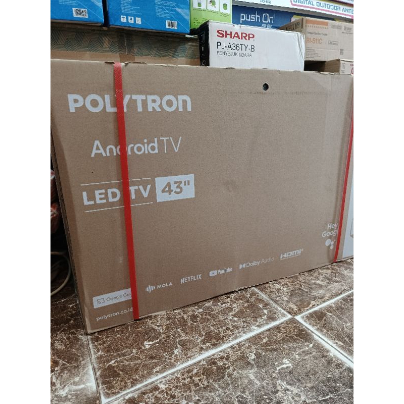 tv polytron 43inch /tv polytron android google tv tower