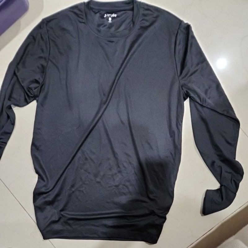 jersey Trijee black size S lengan panjang L=51 P=70 new