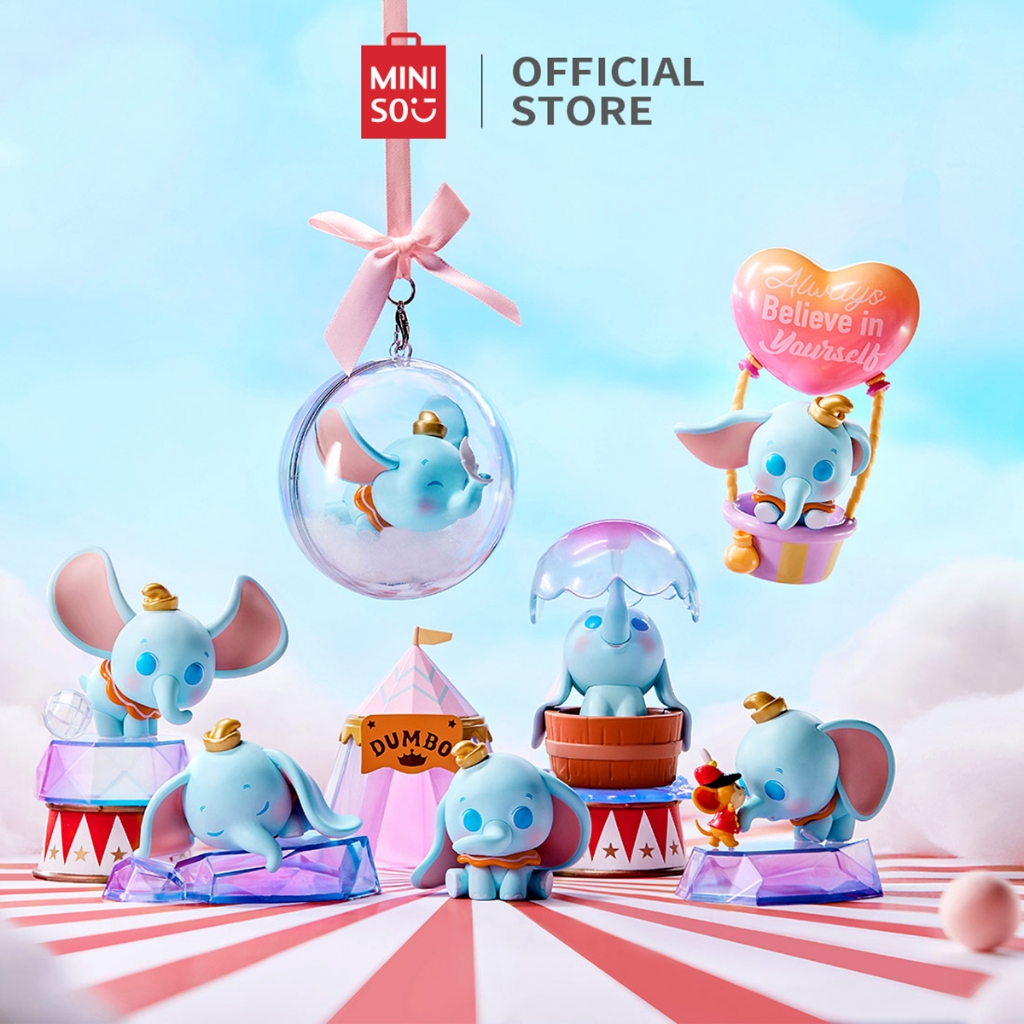 Miniso Disney Dumbo Daydream Collection Kotak Kejutan Surprise Box Figure Kotak Buta Blind Box Disne