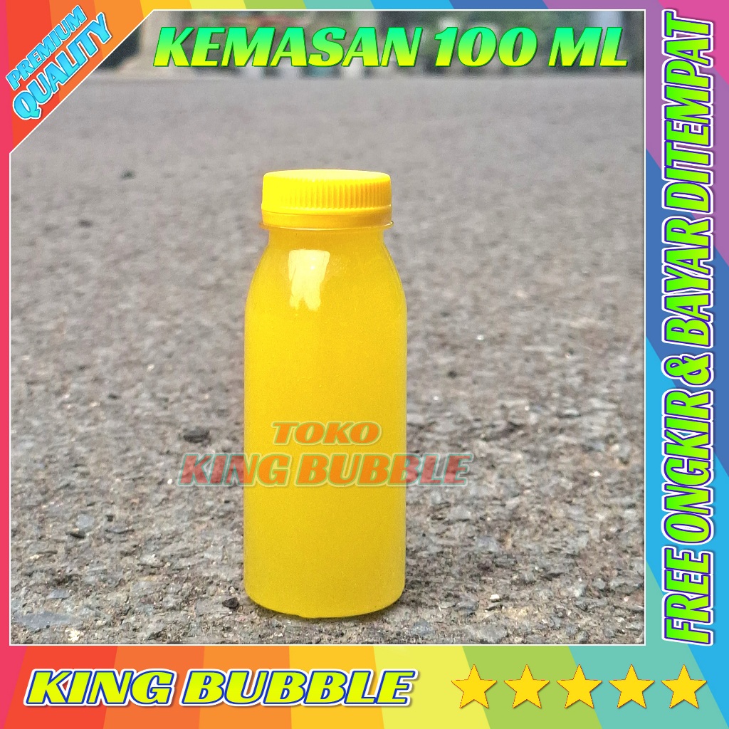 Gelembung sabun super besar/ Balon sabun mainan anak kuning 100 ML
