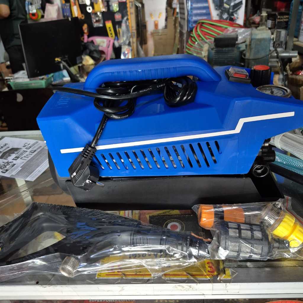 Mesin steam jet cleaner high pressure washer cleaner ql2500 150bar adjustable