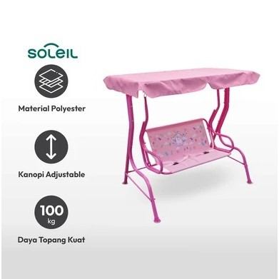Soleil Kursi Ayunan Anak Warna Pink Mainan Anak Kado Anak Hadiah Anak
