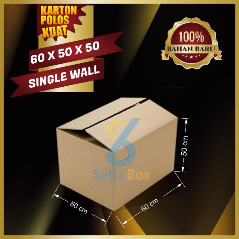 

Karton Box Polos Jumbo Uk. 60 x 50 x 50 cm | kardus besar | kardus murah online | kardus custom | kardus packing