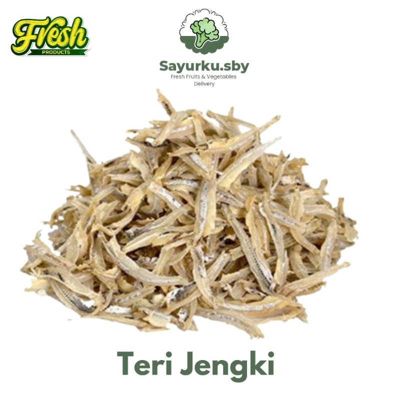 

Sayurku.sby( bisa kirim instan ) Teri Jengki Asin 100gr