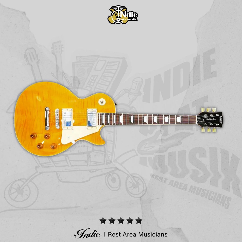 Gitar Elektrik Sqoe SELP220 Les Paul Model Free Tas