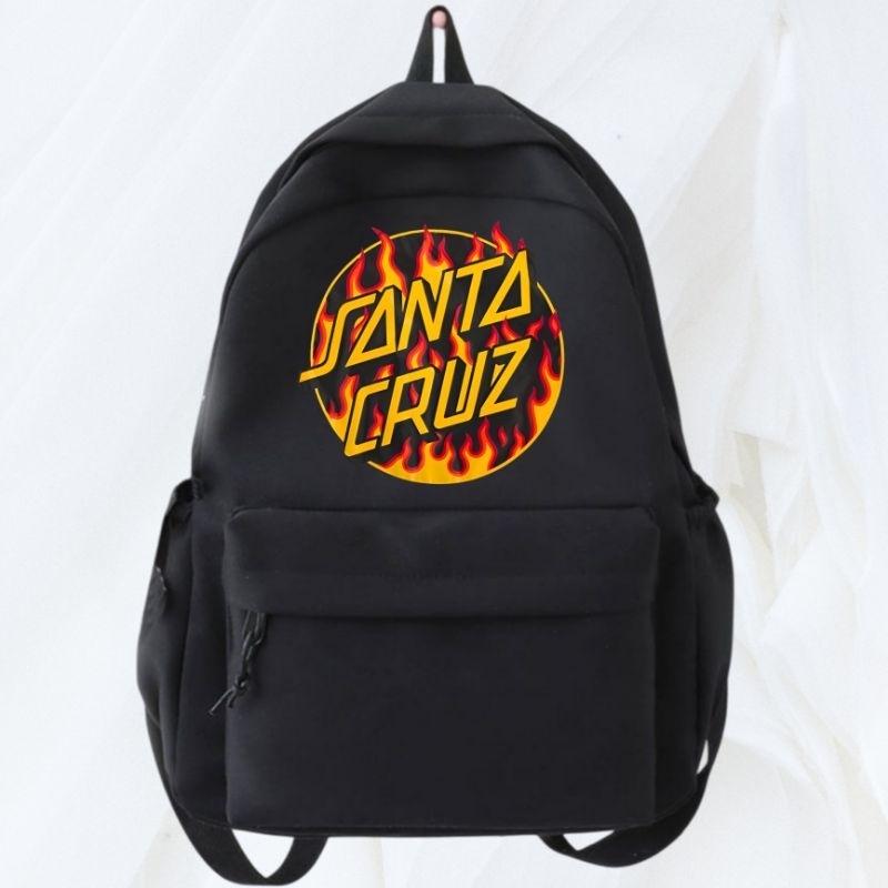 Tas Ransel Backpack Santa Cruz Distro Kanvas Cordura D300 Premium / Tas Sekolah Keren Sablon Distro 