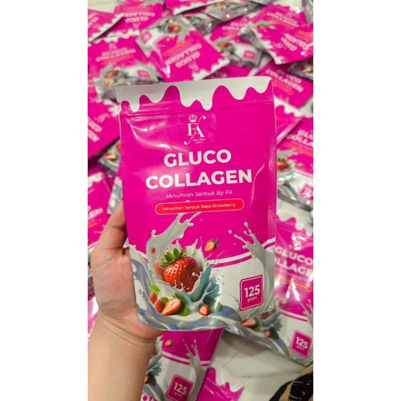 

Gluco collagen minuman bermanfaat mencerahkan badan