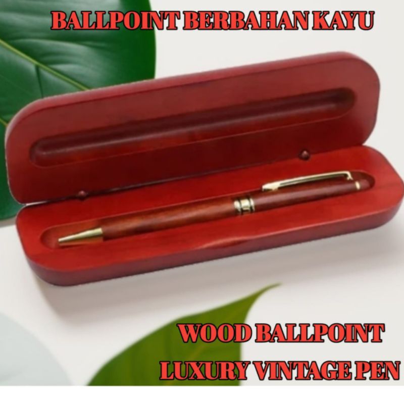

Ballpoint Mewah Vintage Wood Pulpen Kayu Lengkap Dengan Box Kayu Exlusive