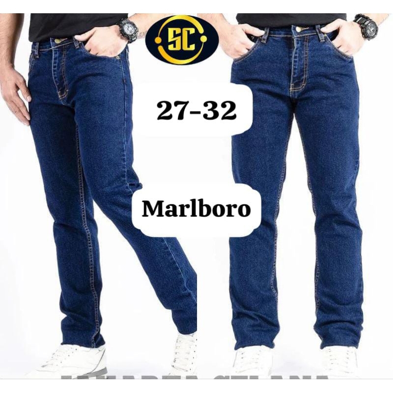 CELANA JEANS PRIA DENIM MARLBORO OVl LEVI'S IBI TERLARIS SUPER MEWAH/CELANA JEANS PRIA IMPORT PREMIU