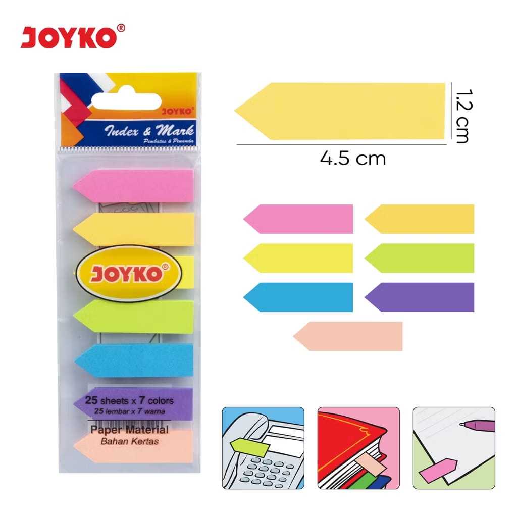 

Sticky Note/Label Panah Warna Warni index mark/pembatas joyko Im-33 kertas