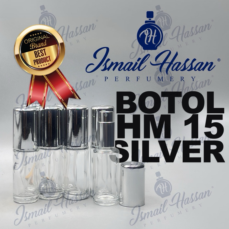 Botol HM 15Ml Polos Silver
